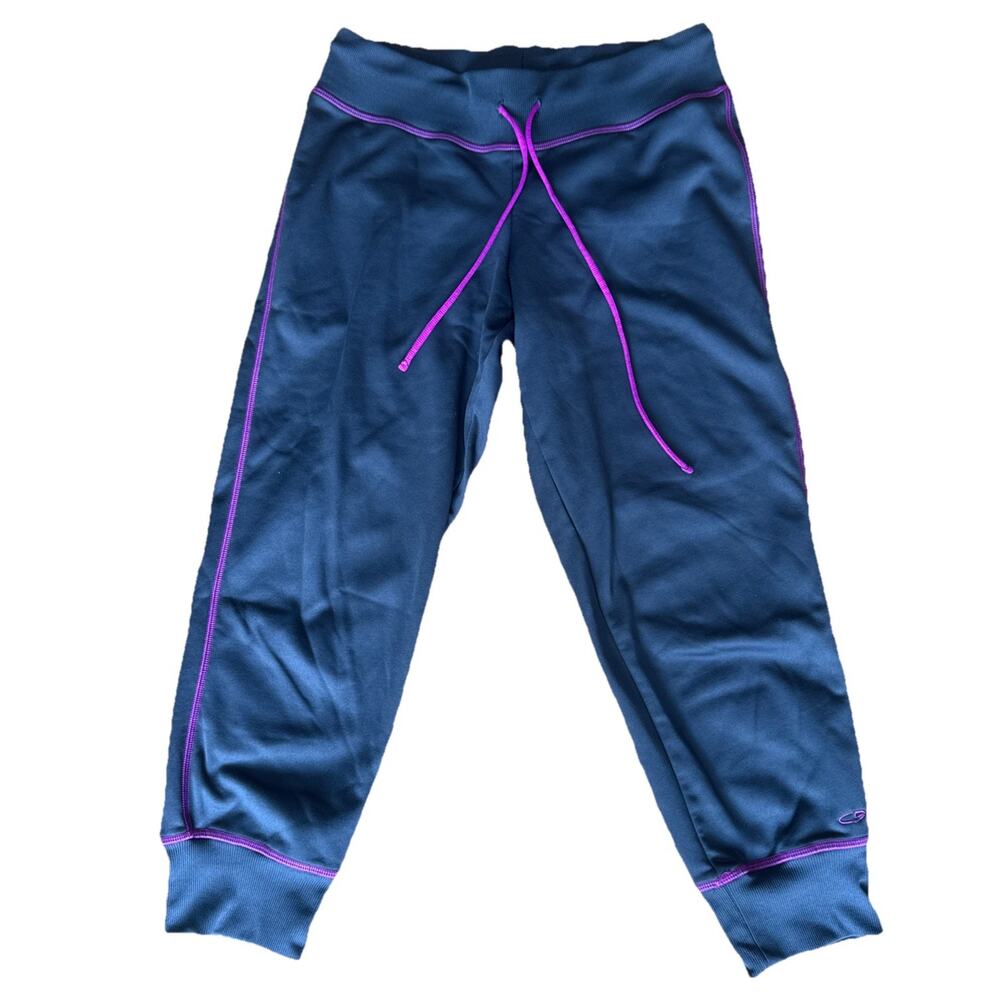 Champion C9 Activewear Joggers Grey Pink Elastic‎ Waist Drawstring Small